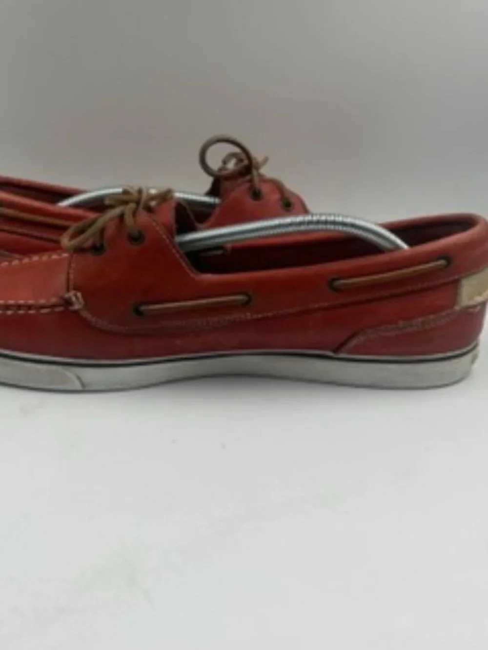 Cole Haan Boat Shoes Men’s size 12 Red Leather Slip On